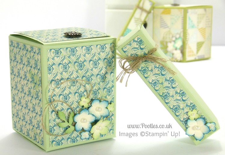 2 boxes from one sheet of Cardstock Tutorial