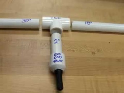 Build an Overhead Water Rocket Launcher Part 3 valve pipe