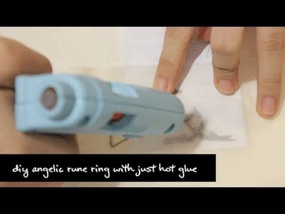 DIY Angelic Rune Ring with just Hot Glue - D-LAME
