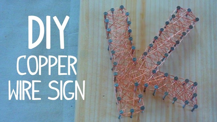 DIY Copper Wire Wrapped Letters!