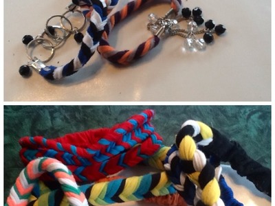 DIY: fishtail multicolor t-shirt headband