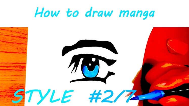 DIY How to draw easy stuff but cool on paper: draw MANGA Eyes for Beginners STEP BY STEP EASY | #2.7