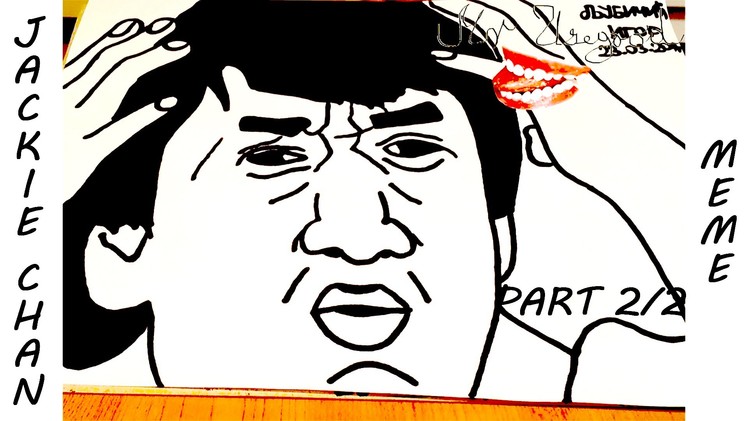 DIY How to draw Meme Faces Step by Step - Memes: draw JACKIE CHAN Meme Easy on paper | PART 2.2