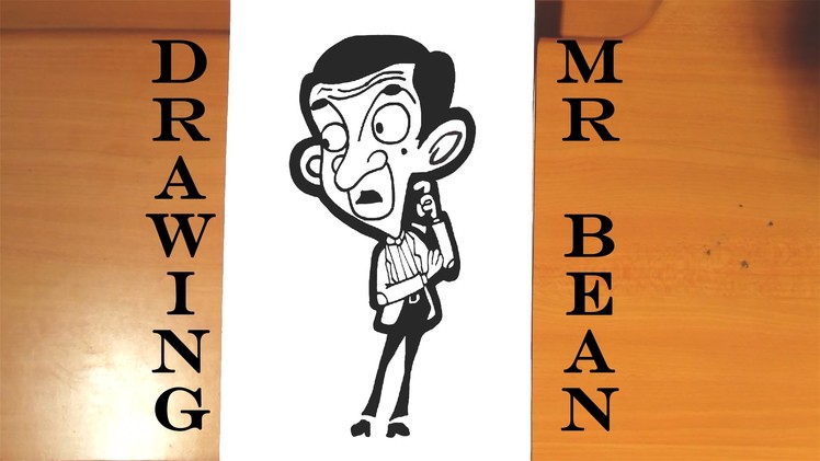 DIY How to draw MR BEAN Animated Cartoon EASY | draw easy stuff but cool on paper, SPEED ART