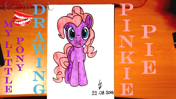 DIY How to draw PINKIE PIE from MY LITTLE PONY Easy, draw easy stuff but cool on paper | SPEED ART