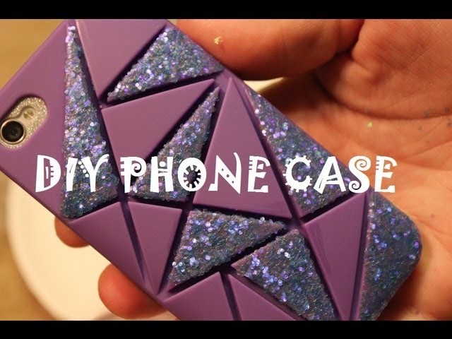DIY: Iphone glitter case!