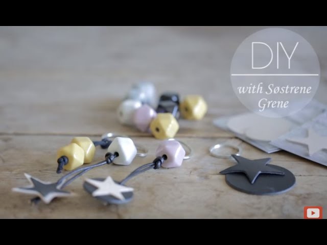 DIY: Keychain with stars of leather by Søstrene Grene