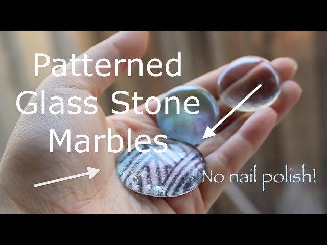 DIY Patterned Glass Stones - No Nail-Polish Needed!