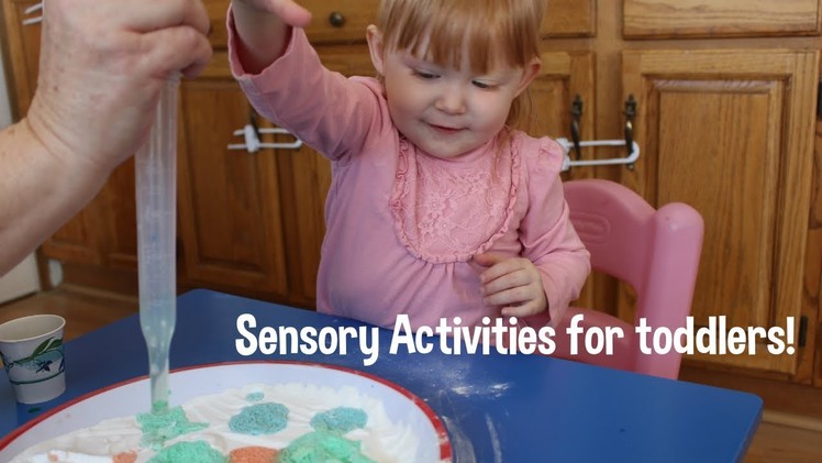 DIY Sensory Activites w.your toddler! Motor skills!