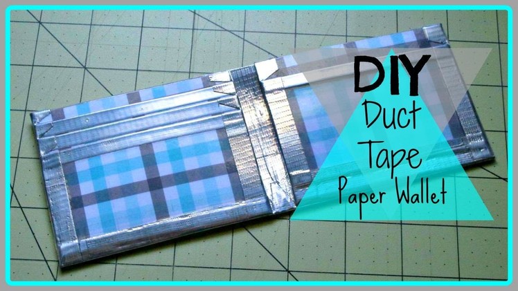 Duct Tape Paper Wallet Tutorial
