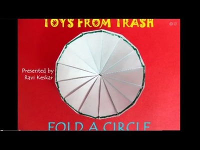 Fold a Circle | Telugu | Maths with Paper Folding