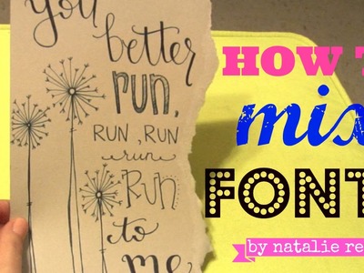 Hand Lettering Tutorial: How to Mix Fonts