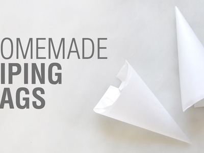 Homemade Parchment Paper Piping Bags