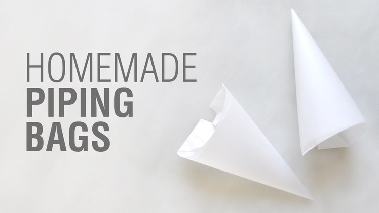 Homemade Parchment Paper Piping Bags