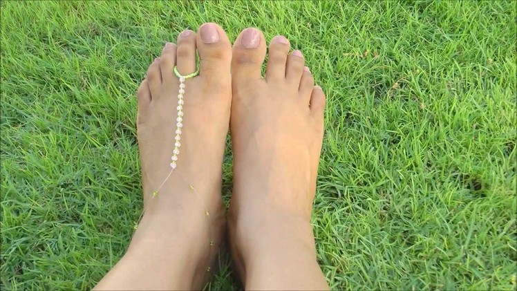 How To: D.I.Y Foot Thong. Elegant Bare Foot Sandals - II