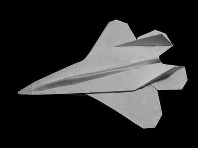 How To Fold: Paper F-22 Raptor Airplane