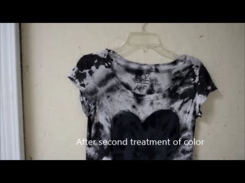 How to Hide Permanent Stains-Quick & Easy Tie Dye with Acrylic Paint - DIY Style