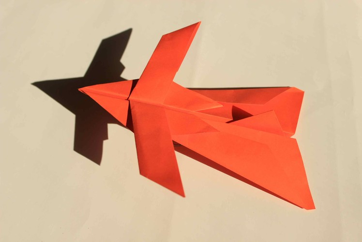 How to make a cool paper plane origami: instruction| spider fighter