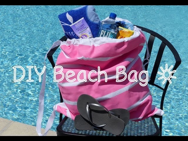 How To Make A Cute Beach Bag | DIY Beach Tote Bag