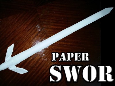 How to make a long paper sword -  ninja sword