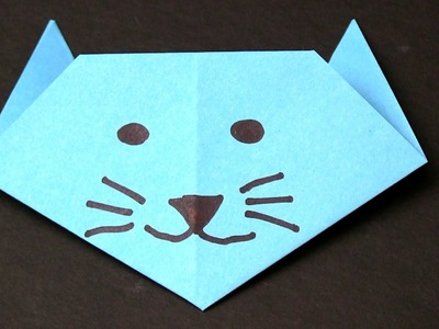 How to make a Paper Cat - Easy Origami for Kids