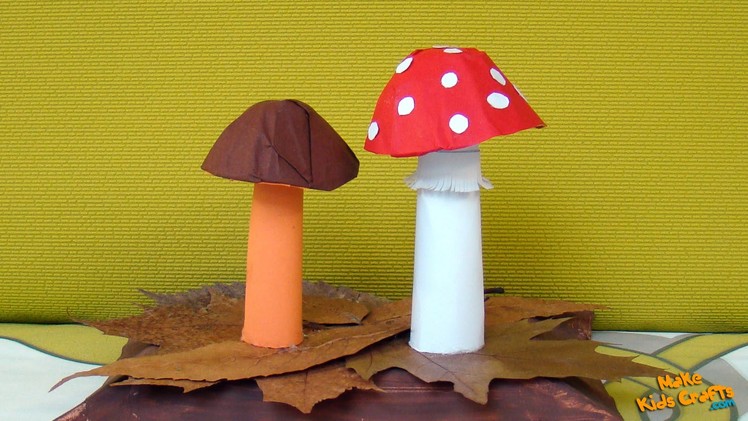 How to make a Paper Mushrooms?