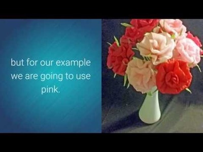 How To Make A Rolled Crepe Paper Rose
