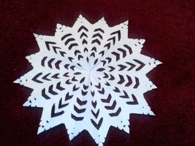 How to make beautiful paper snow flakes for christmas decoration.