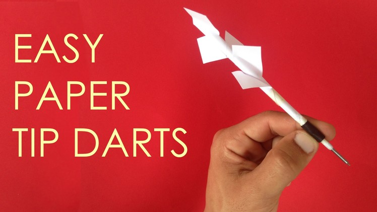 How to make easy paper tip darts - vyouttar origami -