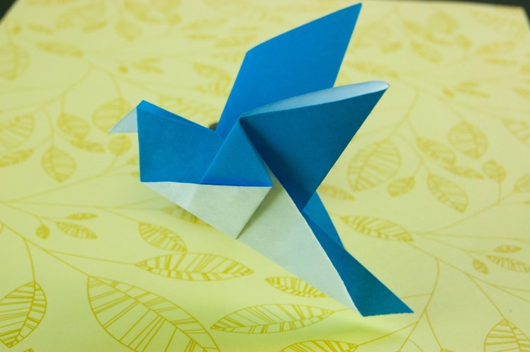 How to make paper pigeon origami