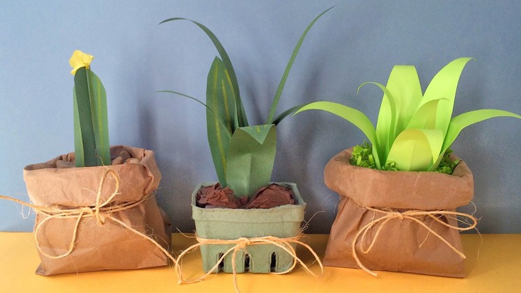 How to Make Paper Plants (Easy)