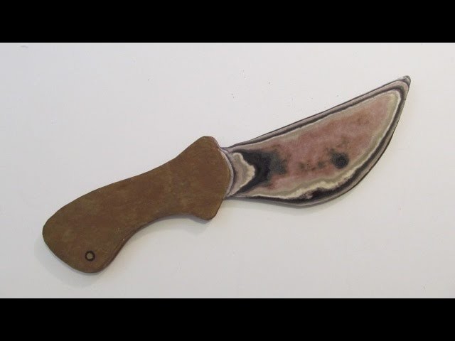 Make a "Damascus Steel" knife out of paper