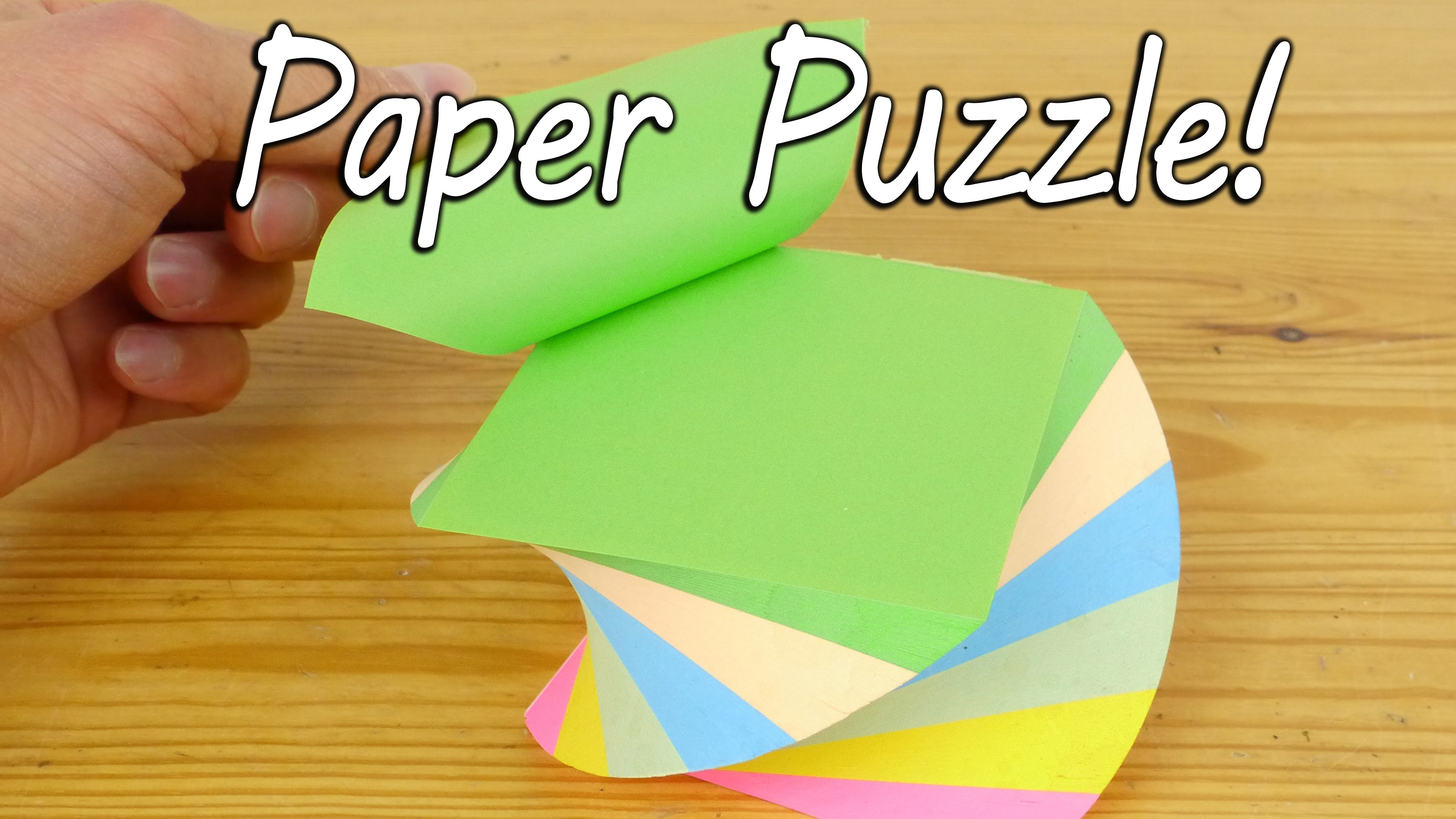 Make A Paper Puzzle Brain Teaser