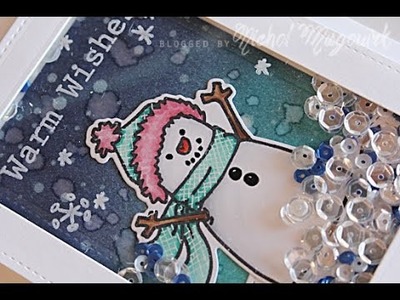 Paper Crafter's Library Guest Designer | Snowman Shaker Card