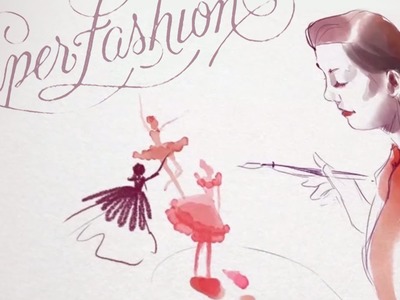 Paper Fashion • Queen of ballerinas illustration