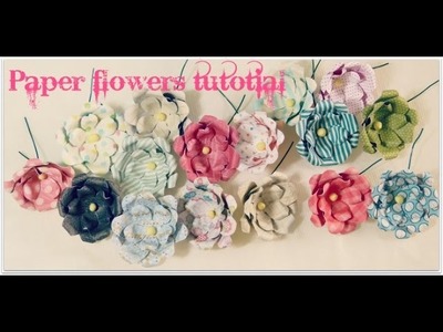 Paper flowers tutorial 6-16-15