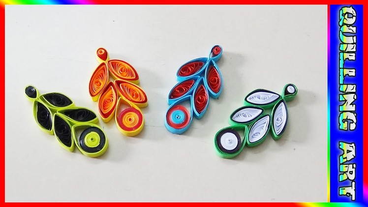 Paper quilling earrings designs
