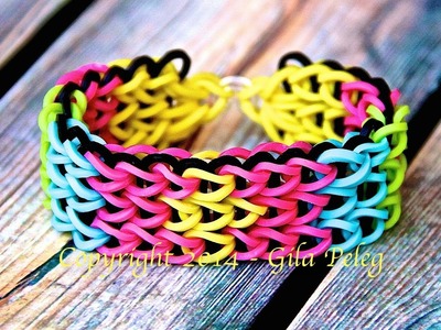 Rainbow Loom-Triple Single bracelet-designed bracelet