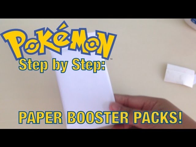 Step by step: How to make a paper Pokemon booster pack!