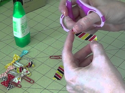 Tidbit Tutorial - Washi Tape Bow Paper Clips