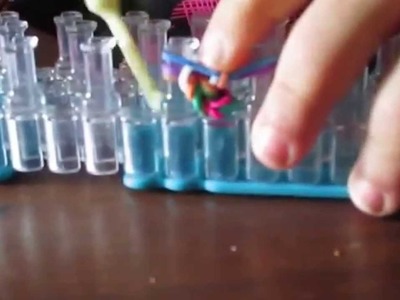 Tuto MANON 1 rainbow loom bracelet queue de poisson