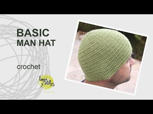 Tutorial Basic Crochet Man Hat in English