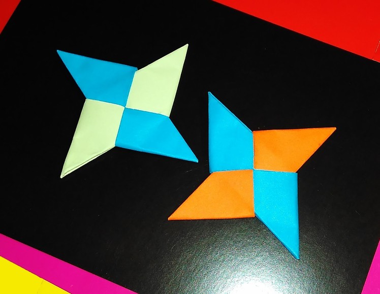 Very easy Origami ninja star or shuriken! Paper ninja star - Only 3 minutes
