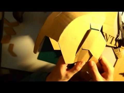 #32: Iron Man Mark 42 Helmet DIY 4b.8 - extra, connecting jaw (cardboard)