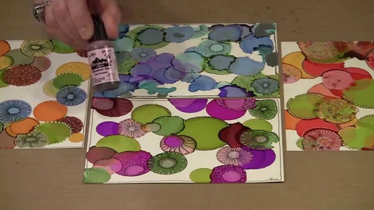 Alcohol Ink On Yupo Paper - Drops! by Joggles.com