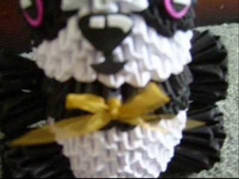 Attempt at jaxsters 3d origami panda