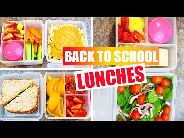 Back To School - DIY Easy Healthy Vegan School Lunch Ideas