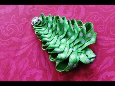 **CHRISTMAS Hair accessory. Bow or jewelry pin to make
