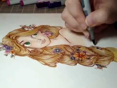 Copic Marker Illustration: Rapunzel