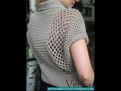 Crochet shrug| how to crochet vest shrug free pattern tutorial for beginners 33